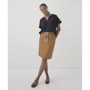 Pact Brown Midi Skirt
